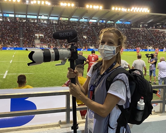 Anne-Sophie Venaille en reportage à l'Elysée